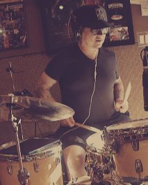 Drums mid-take